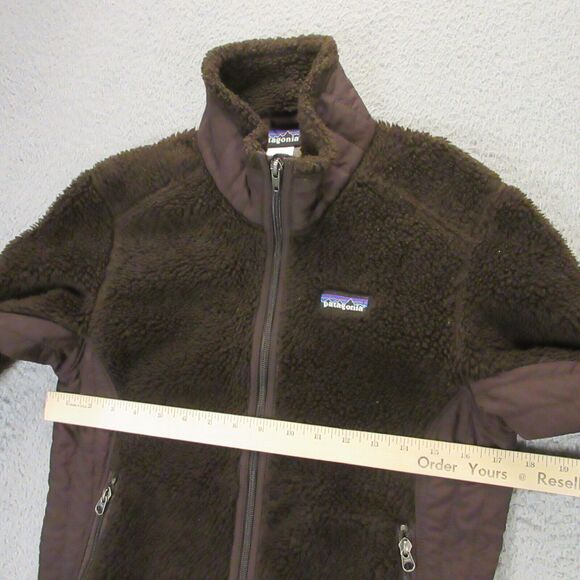 Vintage Patagonia Womens Retro-X Jacket size Small Deep Pile Fleece Brown Sherpa - Picture 13 of 15